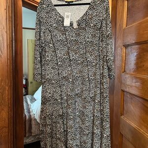 Sami & Jo Monochrome Long Sleeve Dress